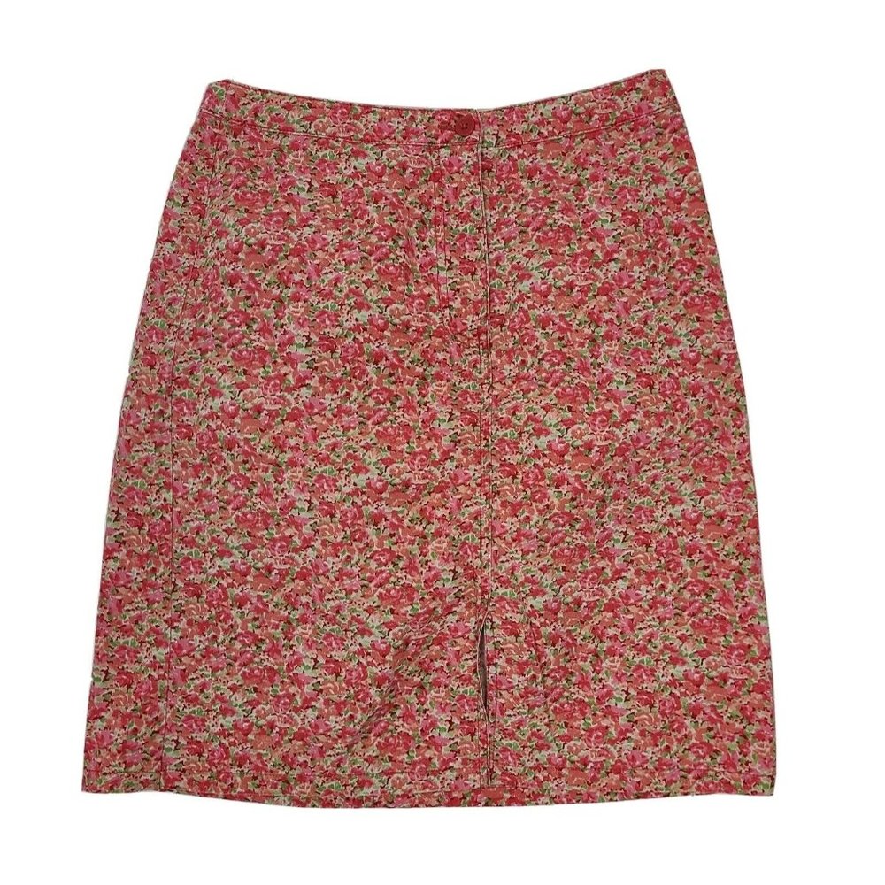 EDDIE BAUER Pink Floral Pencil Skirt Womens‎ Size 4